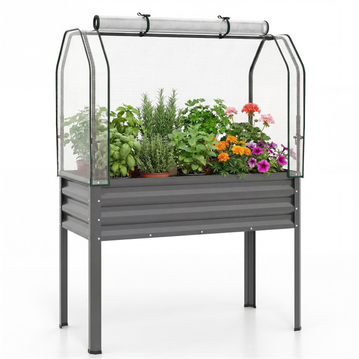 Raised Bed Planter Box - صندوق زراعة معدني مرتفع 3 في