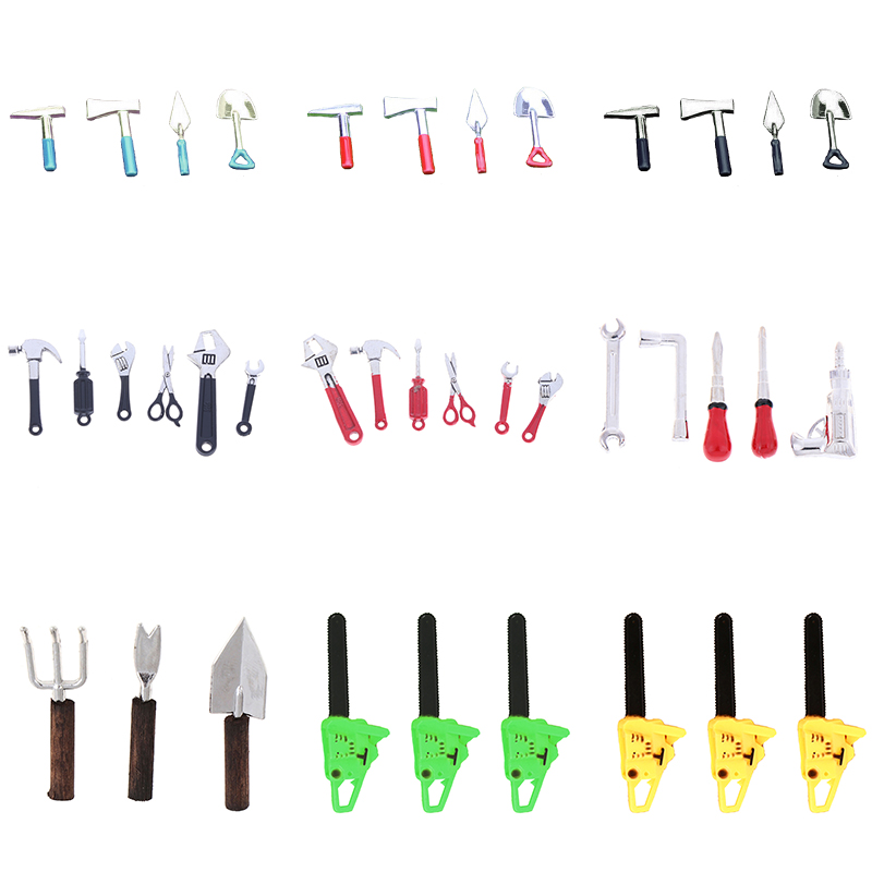 Gardening Tools Repair - 3/4/5/6 قطعة دمية مصغرة إصلاح أطقم