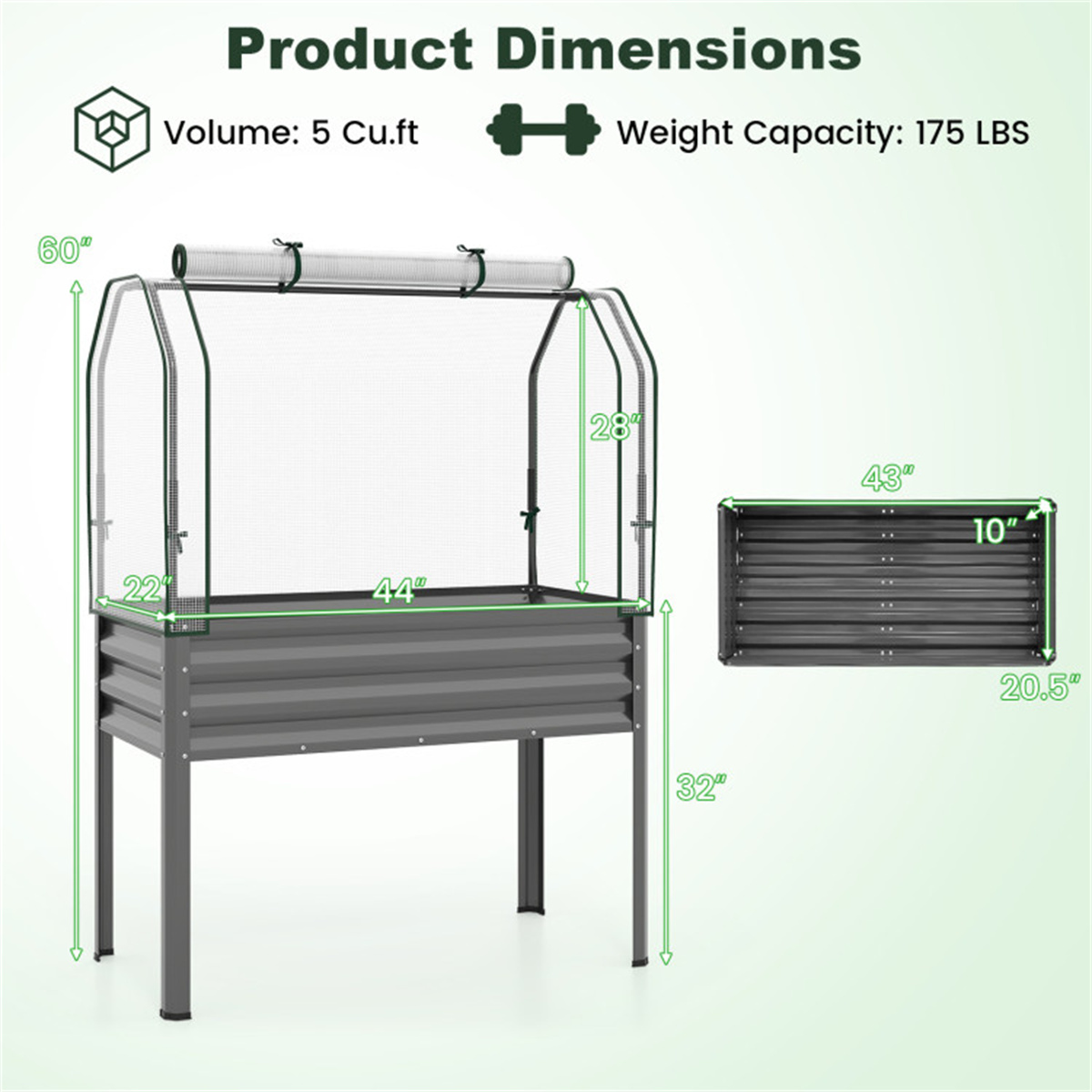صندوق زراعة معدني مرتفع 3 في 1 - مراجعة Raised Bed Planter Box وسعره