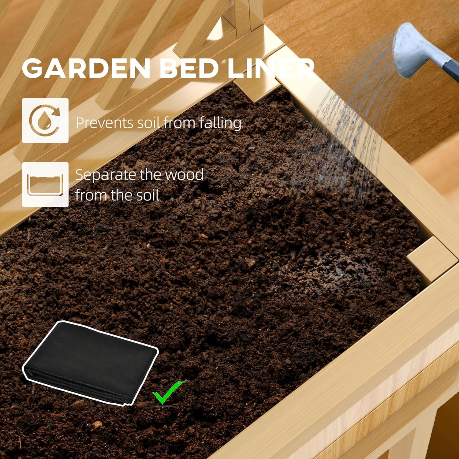 حوض زراعة مرتفع مع شبكة تسلق ل - مراجعة Raised Bed Planter Box وسعره