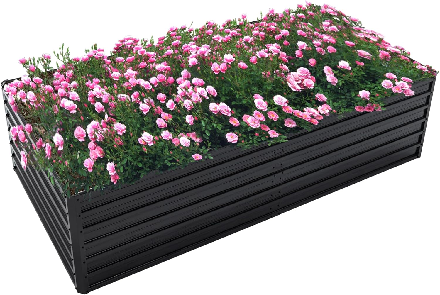 حوض زراعة مرتفع مجلفن 8×4×2 قد - مراجعة Raised Bed Planter Box وسعره