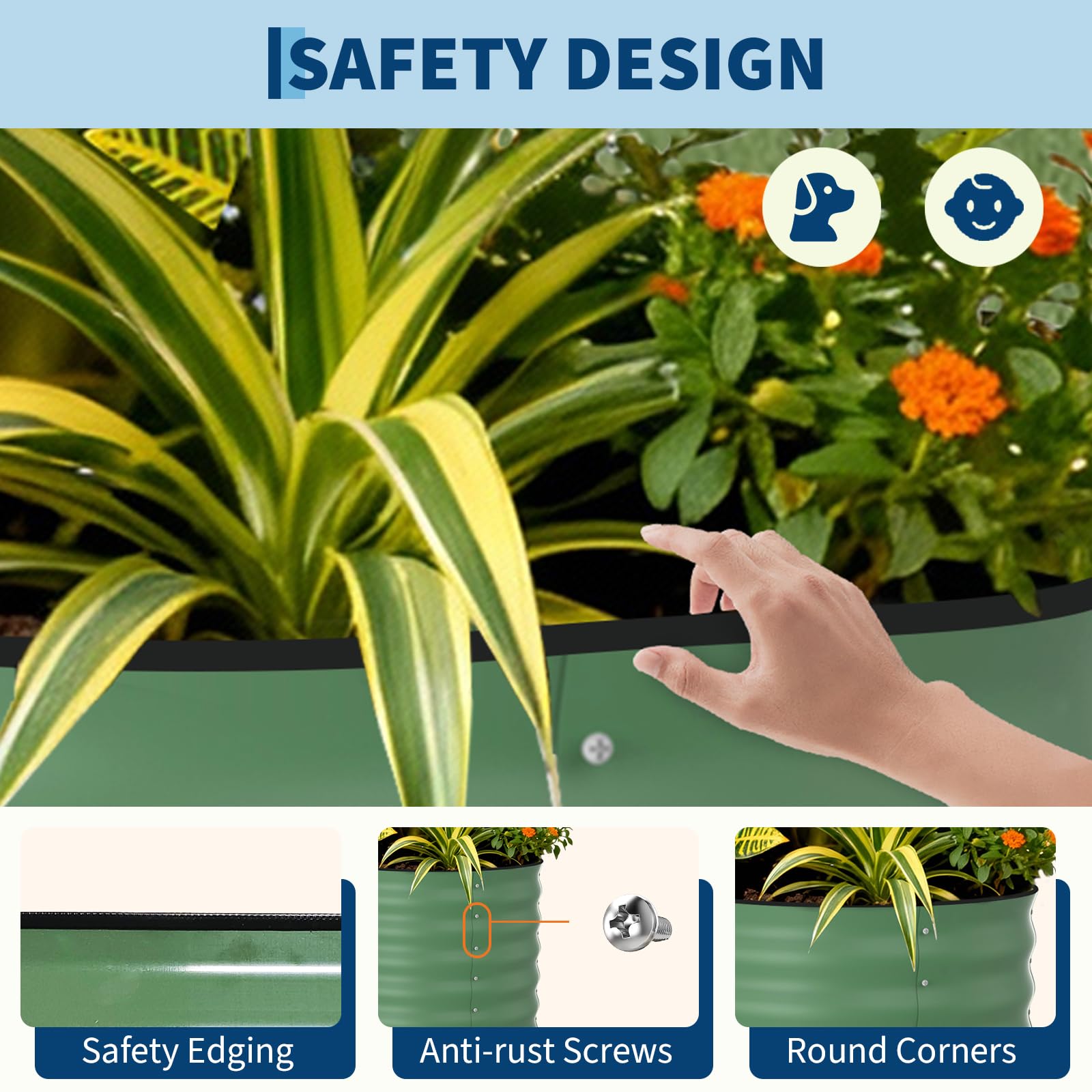 حوض زراعة مرتفع مجلفن مقاس 8×4 - مراجعة Raised Bed Planter Box وسعره