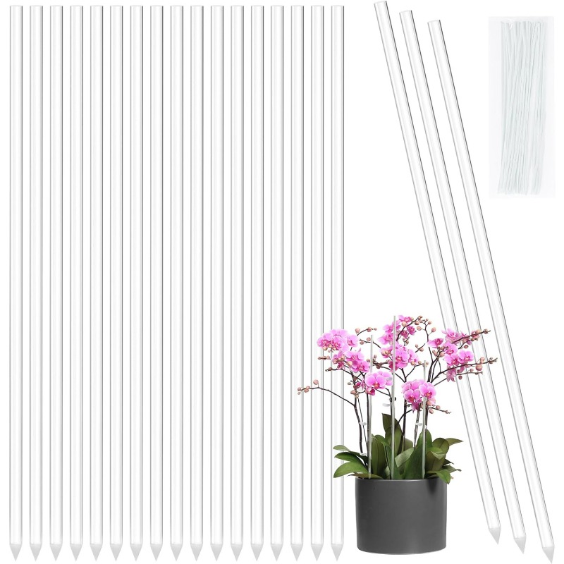 دعامات زهور شفافة قابلة لإعادة - مراجعة Orchid Potting Mix وسعره