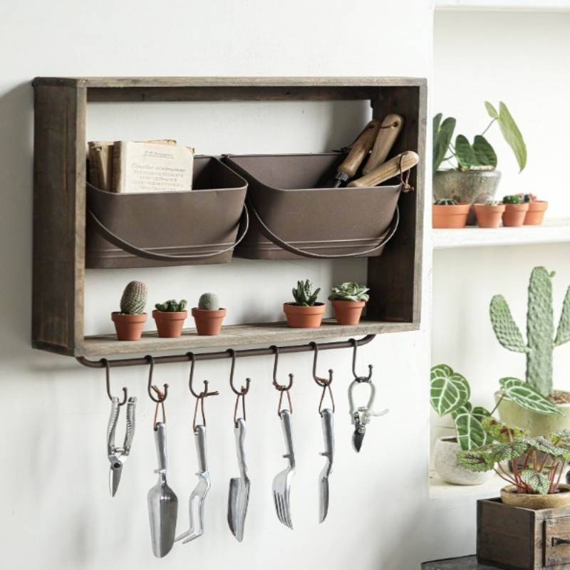 منظم أدوات الحديقة بخطاف عتيق، - مراجعة Gardening Tools Vintage وسعره